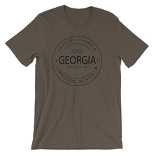 Georgia - Short-Sleeve Unisex T-Shirt - Latitude & Longitude