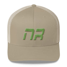 Native Realm - Mesh Back Trucker Cap - Green Embroidery - NR - Many Hat Color Options Available