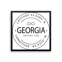 Georgia - Framed Print - Latitude & Longitude
