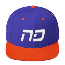 North Dakota - Flat Brim Hat - White Embroidery - ND - Many Hat Color Options Available