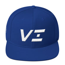 Virgin Islands - Flat Brim Hat - White Embroidery - VI - Many Hat Color Options Available