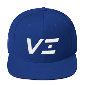 Virgin Islands - Flat Brim Hat - White Embroidery - VI - Many Hat Color Options Available