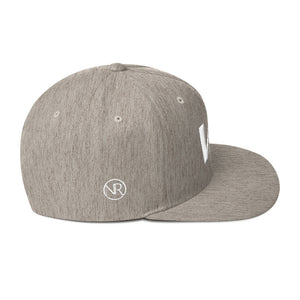 Virginia - Flat Brim Hat - White Embroidery - VA - Many Hat Color Options Available