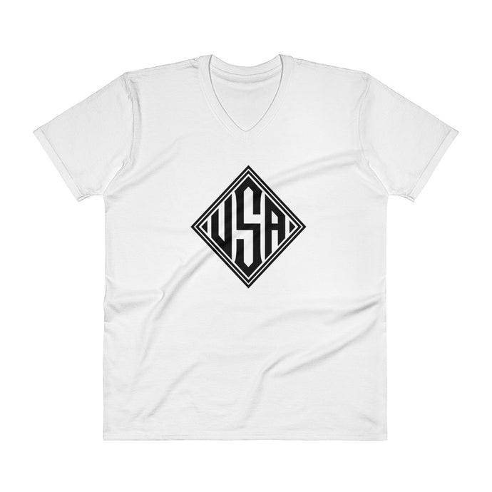 USA Designs - V-Neck T-Shirt - Diamond