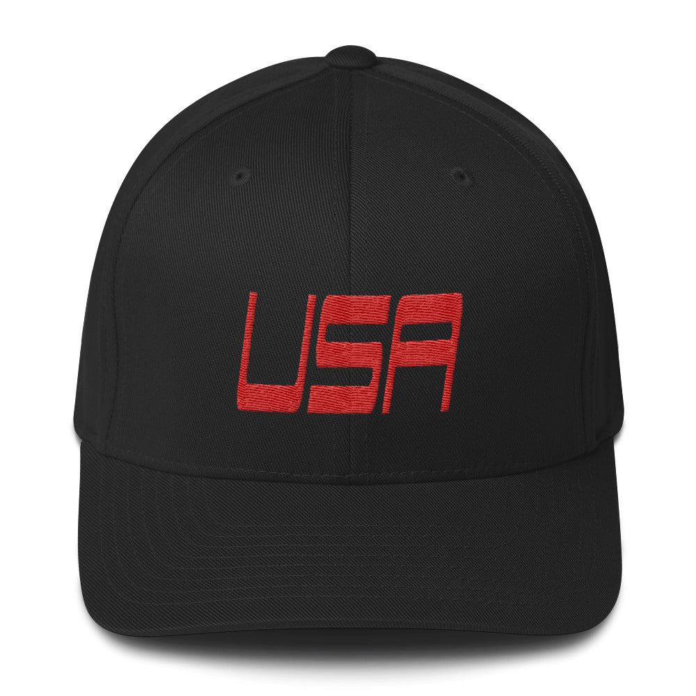 USA Designs - Embroidered Structured Twill Cap - USA
