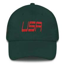 USA Designs - Embroidered Low Profile Cotton Hat - USA