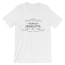 North Carolina - Charlotte NC - Short-Sleeve Unisex T-Shirt - "Authentic"