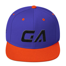 Georgia - Flat Brim Hat - Black Embroidery - GA - Many Hat Color Options Available