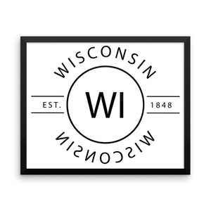 Wisconsin - Framed Print - Reflections