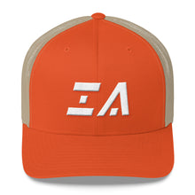 Iowa - Mesh Back Trucker Cap - White Embroidery - IA - Many Hat Color Options Available
