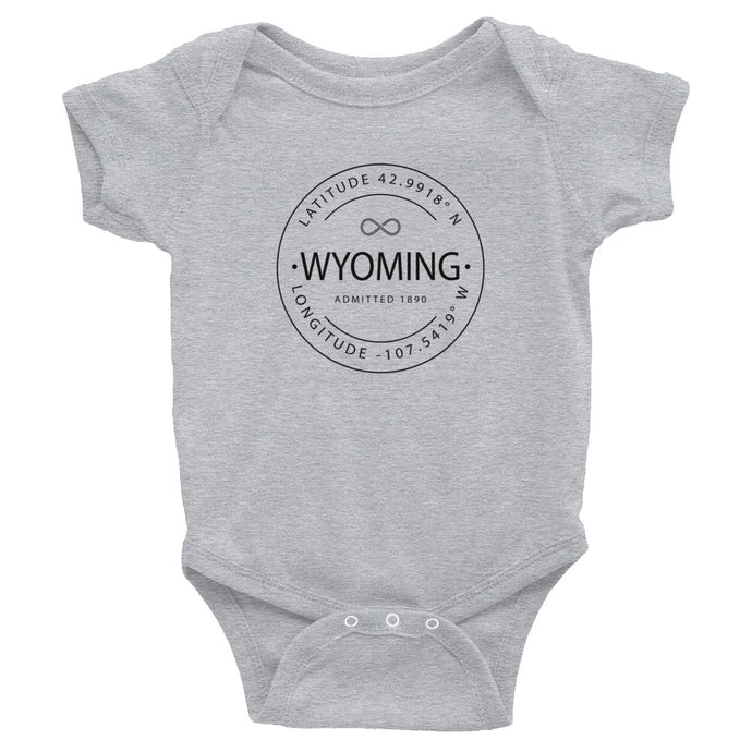 Wyoming - Infant Bodysuit - Latitude & Longitude