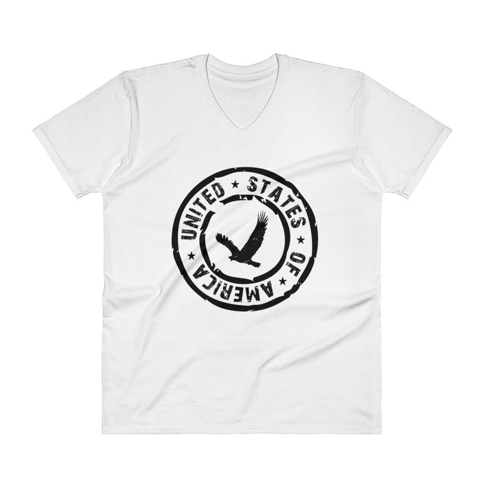 USA Designs - V-Neck T-Shirt - Eagle