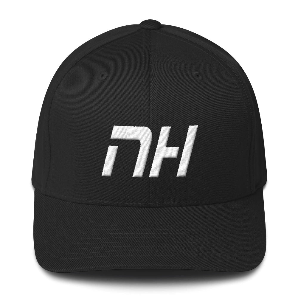 New Hampshire - Structured Twill Cap - White Embroidery - NH - Many Hat Color Options Available