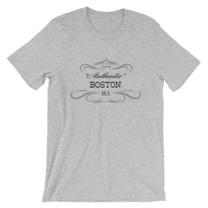 Massachusetts - Boston MA - Short-Sleeve Unisex T-Shirt - "Authentic"