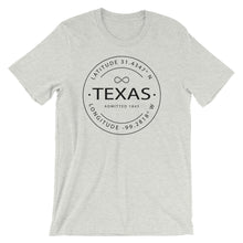 Texas - Short-Sleeve Unisex T-Shirt - Latitude & Longitude