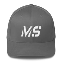 Mississippi - Structured Twill Cap - White Embroidery - MS - Many Hat Color Options Available