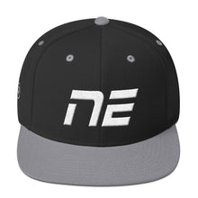 Nebraska - Flat Brim Hat - White Embroidery - NE - Many Hat Color Options Available