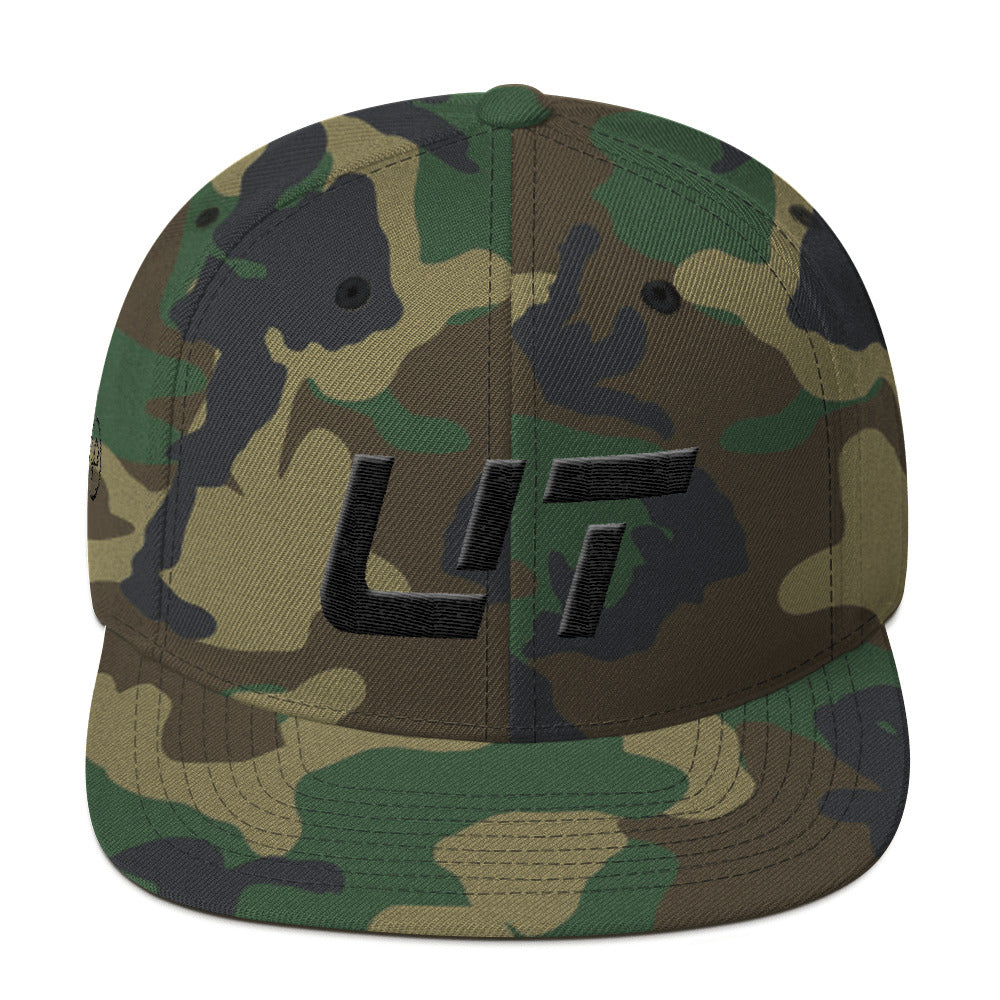 Utah - Flat Brim Hat - Black Embroidery - UT - Many Hat Color Options Available