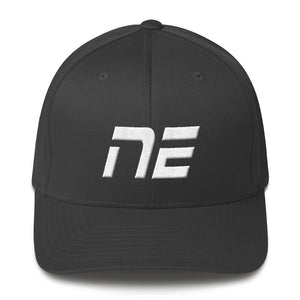 Nebraska - Structured Twill Cap - White Embroidery - NE - Many Hat Color Options Available