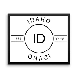 Idaho - Framed Print - Reflections