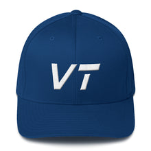 Vermont - Structured Twill Cap - White Embroidery - VT - Many Hat Color Options Available