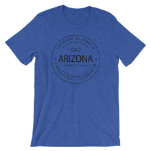 Arizona - Short-Sleeve Unisex T-Shirt - Latitude & Longitude