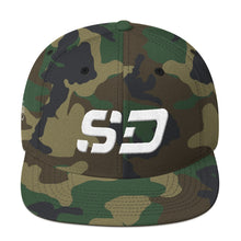 South Dakota - Flat Brim Hat - White Embroidery - SD - Many Hat Color Options Available