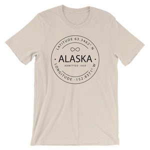 Alaska - Short-Sleeve Unisex T-Shirt - Latitude & Longitude