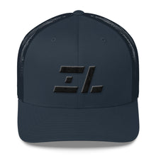 Illinois - Mesh Back Trucker Cap - Black Embroidery - IL - Many Hat Color Options Available