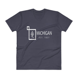 Michigan - V-Neck T-Shirt - Established