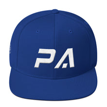 Pennsylvania - Flat Brim Hat - White Embroidery - PA - Many Hat Color Options Available