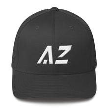 Arizona - Structured Twill Cap - White Embroidery - AZ - Many Hat Color Options Available