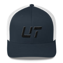 Utah - Mesh Back Trucker Cap - Black Embroidery - UT - Many Hat Color Options Available