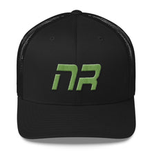 Native Realm - Mesh Back Trucker Cap - Green Embroidery - NR - Many Hat Color Options Available