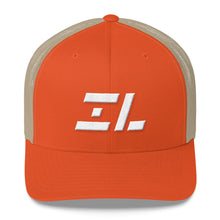 Illinois - Mesh Back Trucker Cap - White Embroidery - IL - Many Hat Color Options Available
