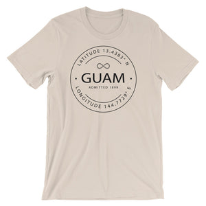 Guam - Short-Sleeve Unisex T-Shirt - Latitude & Longitude