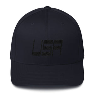 USA Designs - Embroidered Structured Twill Cap - USA