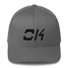 Oklahoma - Structured Twill Cap - Black Embroidery - OK - Many Hat Color Options Available