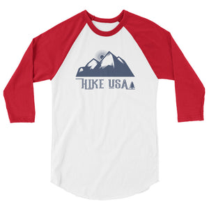 USA Designs - 3/4 Sleeve Raglan Shirt - Hike USA