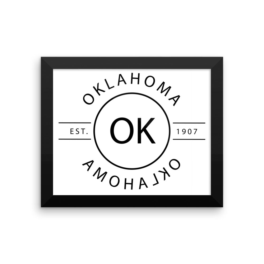 Oklahoma - Framed Print - Reflections