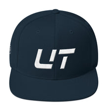 Utah - Flat Brim Hat - White Embroidery - UT - Many Hat Color Options Available