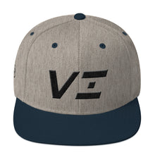 Virgin Islands - Flat Brim Hat - Black Embroidery - VI - Many Hat Color Options Available