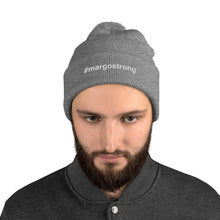 Margo's Collection - #margostrong - White Embroidery - Pom Pom Beanie - Different hat colors available