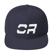 Oregon - Flat Brim Hat - White Embroidery - OR - Many Hat Color Options Available