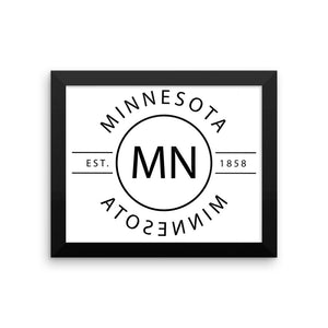 Minnesota - Framed Print - Reflections
