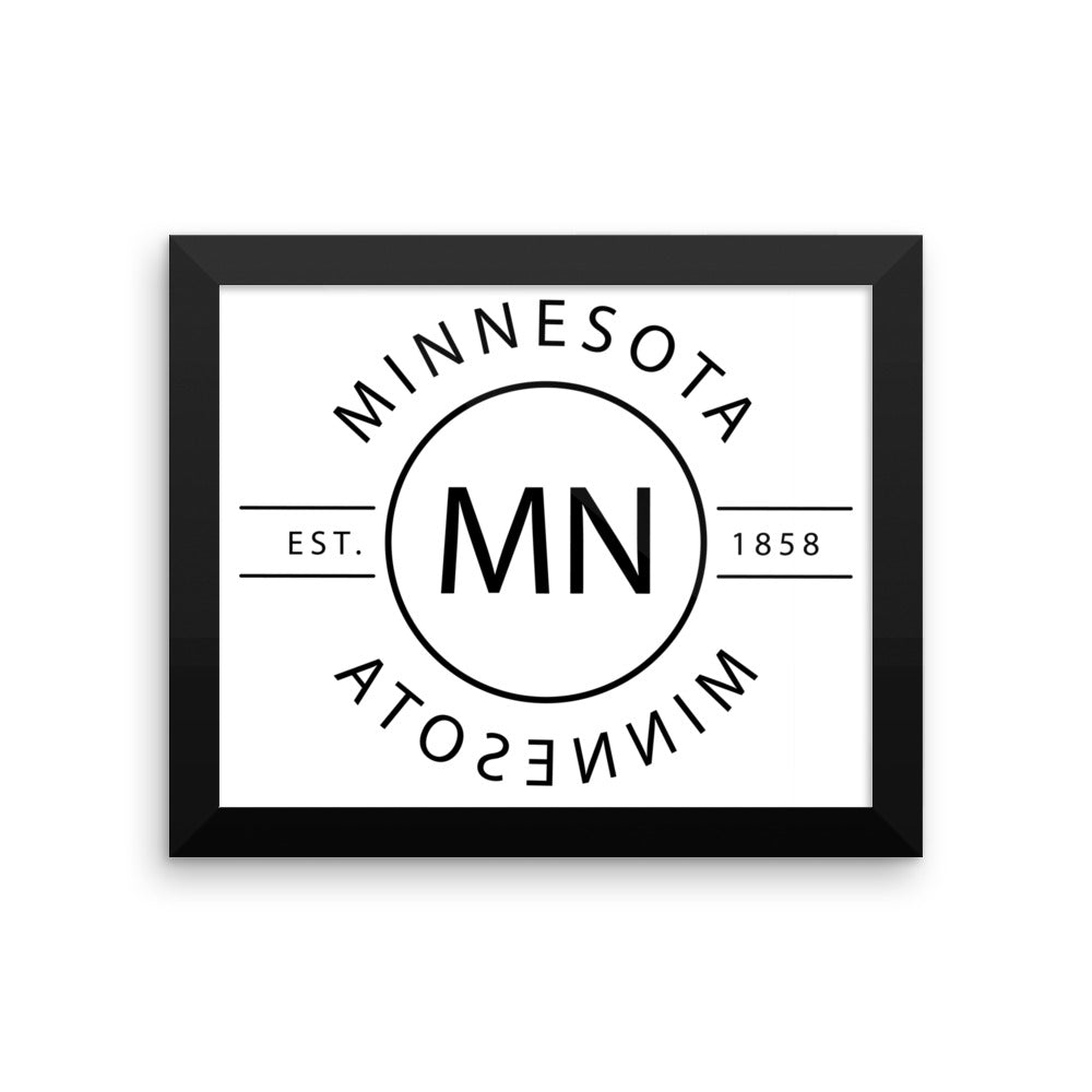 Minnesota - Framed Print - Reflections