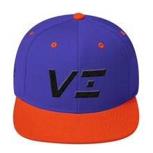 Virgin Islands - Flat Brim Hat - Black Embroidery - VI - Many Hat Color Options Available