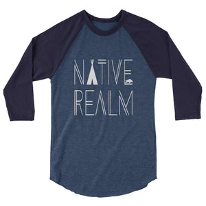 Native Realm - 3/4 Sleeve Unisex Raglan Shirt - NR3