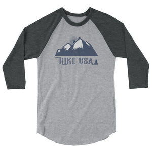 USA Designs - 3/4 Sleeve Raglan Shirt - Hike USA