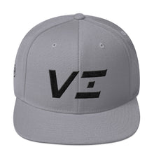 Virgin Islands - Flat Brim Hat - Black Embroidery - VI - Many Hat Color Options Available